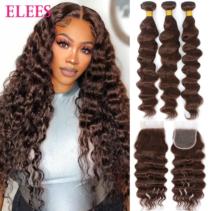 Extensions de cheveux humains ondulés 12A