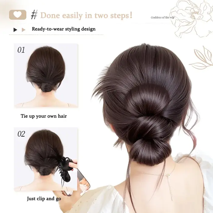 Chignon synthétique pour femmes