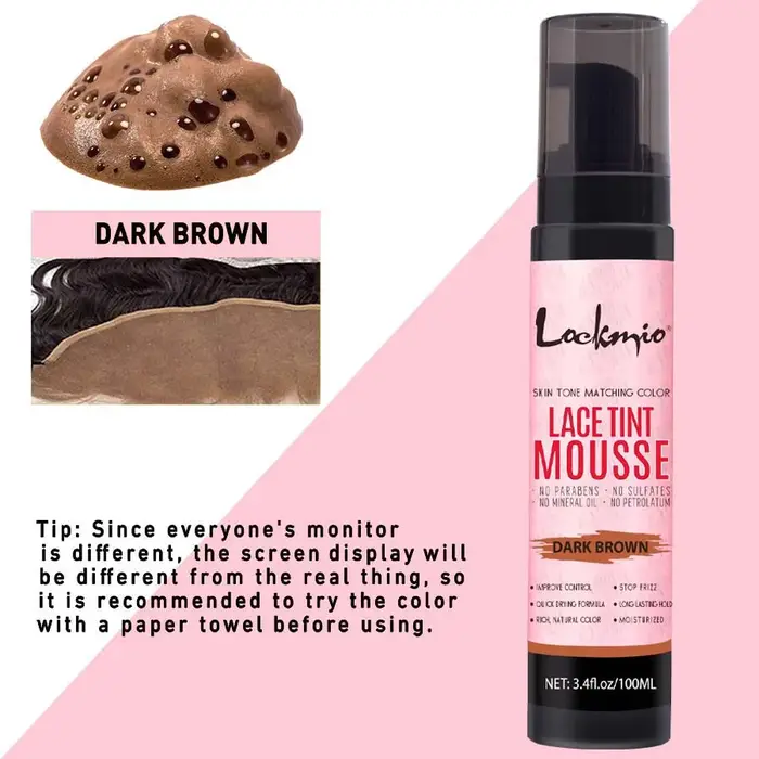Mousse de teinte pour perruque