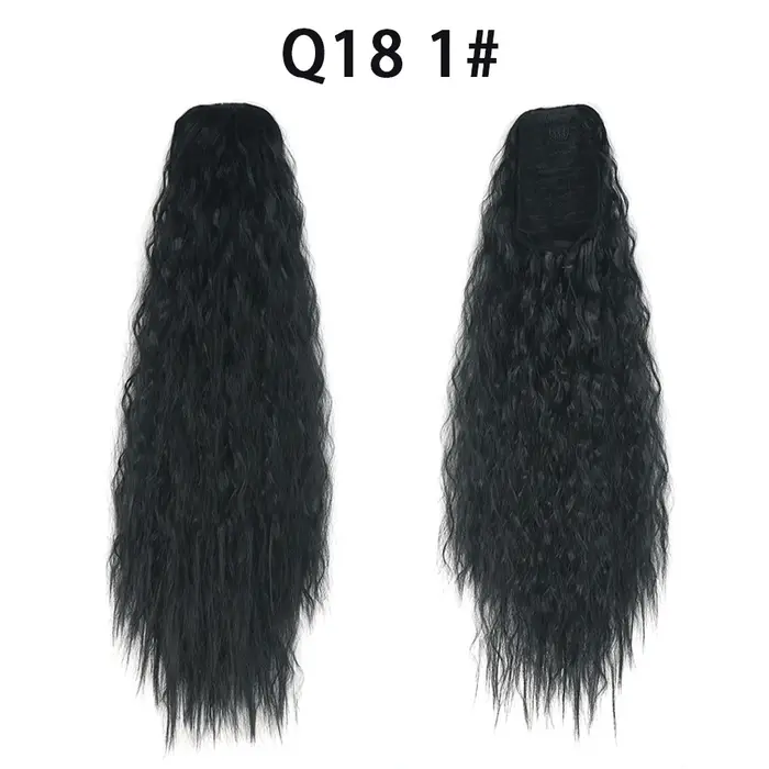 Extension de Queue de Cheval Synthétique de 22 Pouces, Cheveux Longs Bouclés et Ondulés