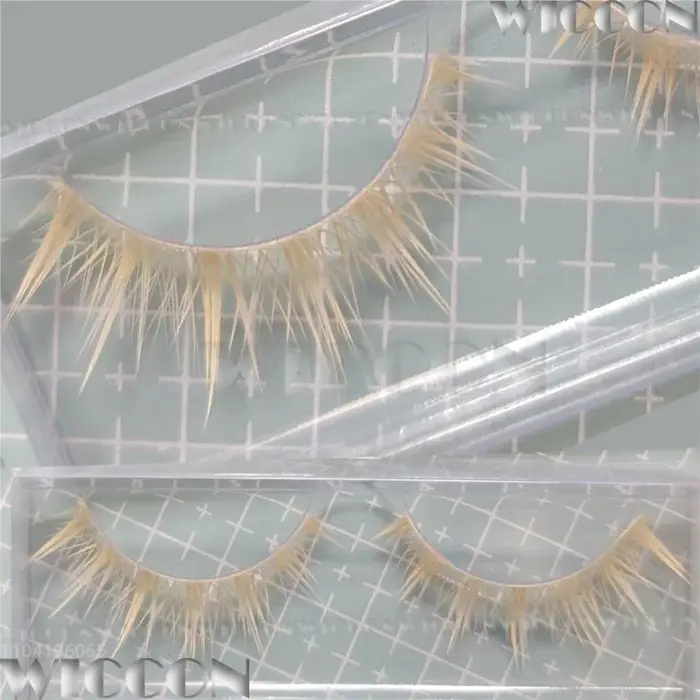 Luca Luka Alien scène Cosplay accessoire bouclés Blonde perruque cils ensemble Blink Gone règle de mon coeur homme Cos fête Halloween personnalisé