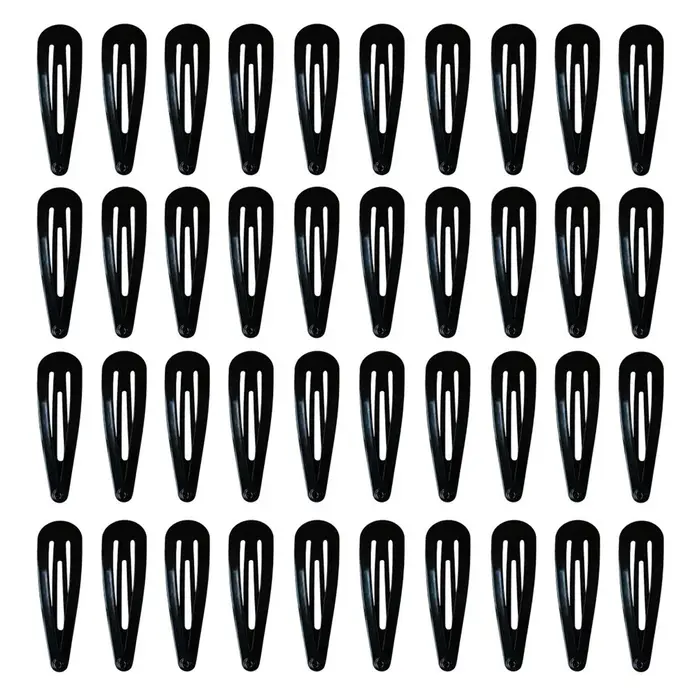 Paquet de 40 pinces à cheveux noires 1.92 pouces adultes enfants accessoires de cheveux outils de ch