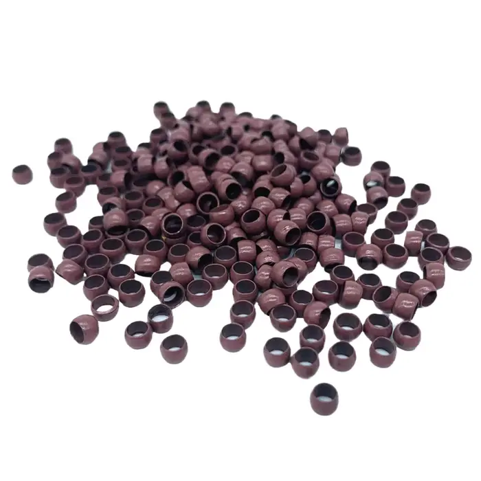 1000 pièces polyvalentes 4.0mm Non Silicone Nano doublé perles cuivre Nano anneaux pour Extensions d