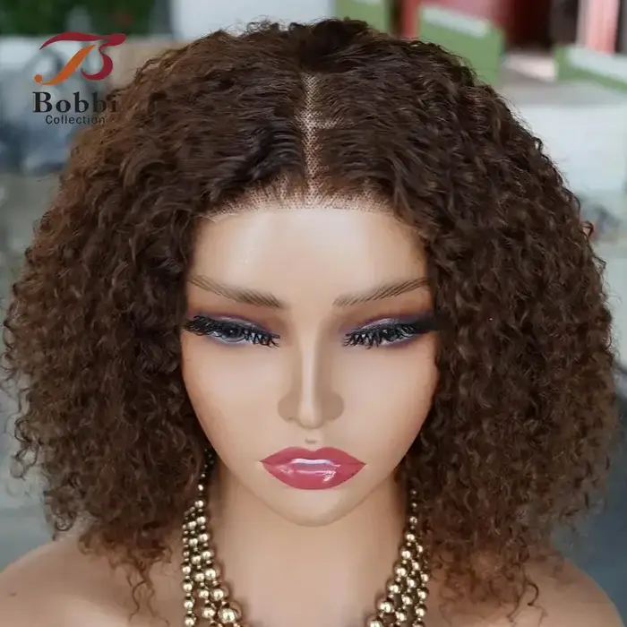 Perruque caution Curly Lace Front Wig sans colle pour femme