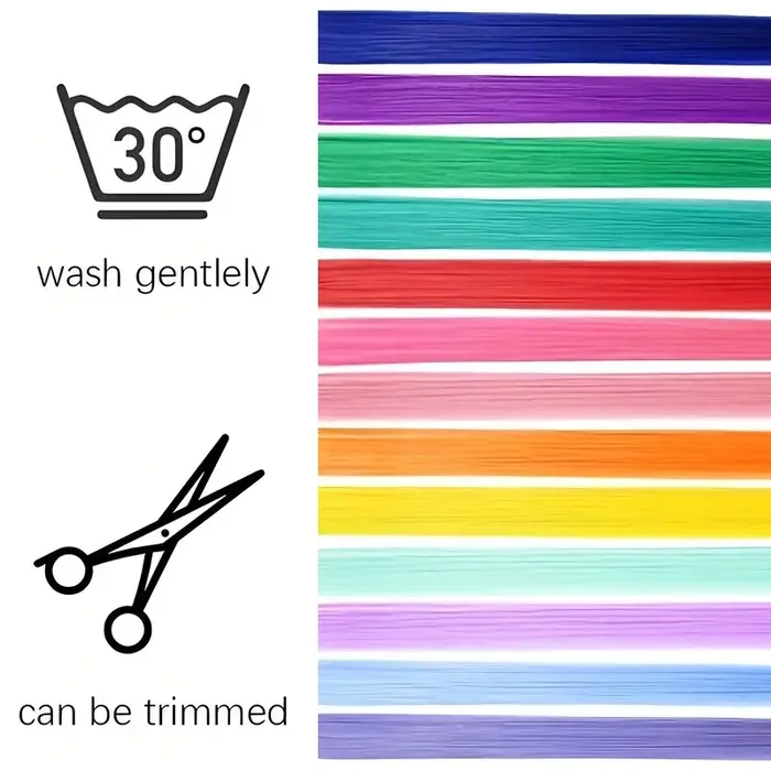 Extensions de cheveux synthétiques à clips