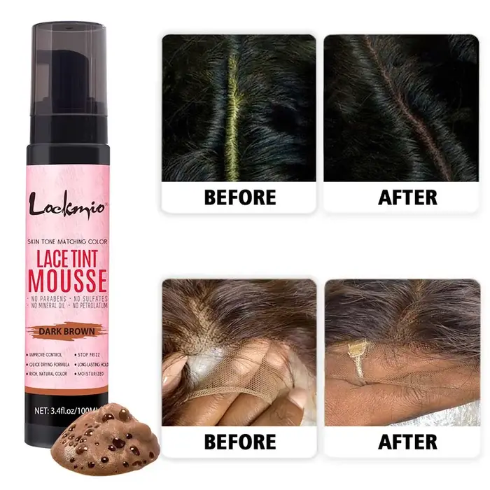Mousse de teinte pour perruque