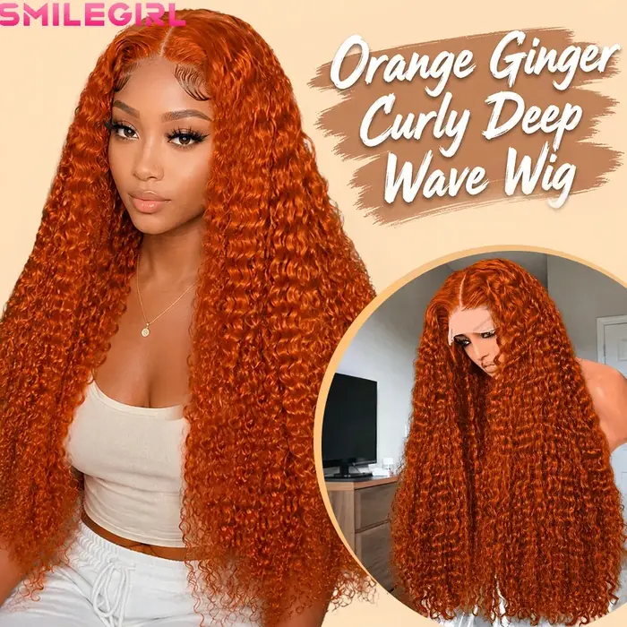 Perruque en cheveux humains Deep Wave 13x4 avec dentelle transparente