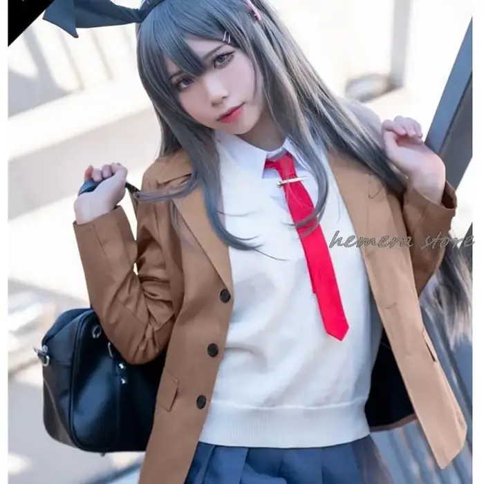 Rascal Does Not Repliof Bunny Girl Senpai Mai Sakurajima Cosplay Perruque