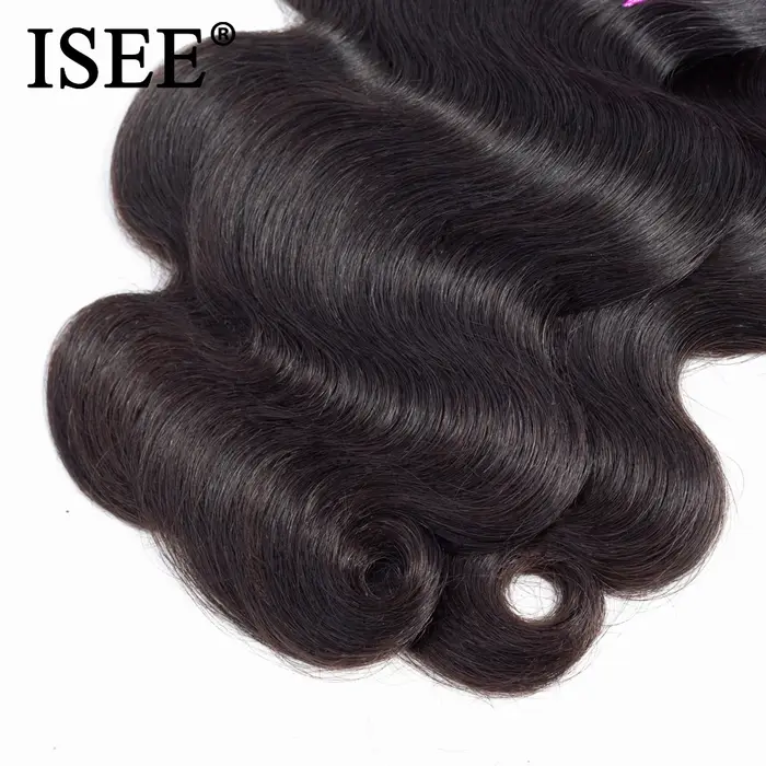 ISEE Malaysian Body Wave Remy Bundles Extensions de Cheveux Humains Bruts 100% Non Traités – Achetez 1/3/4