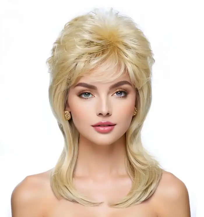 Perruques mulet pour femmes Joe Dirt Emo perruque 80s 90s Costumes fantaisie accessoire de fête Cosplay