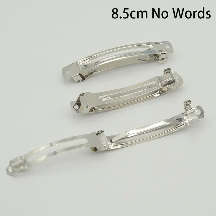 Barrettes françaises en métal argenté