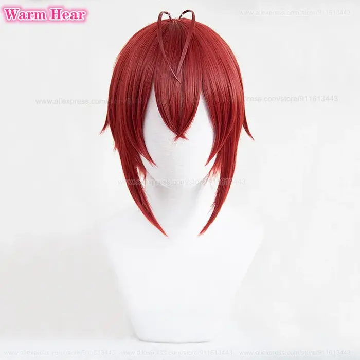 En Stock énigme Rosehearts perruque synthétique Anime 28 cm