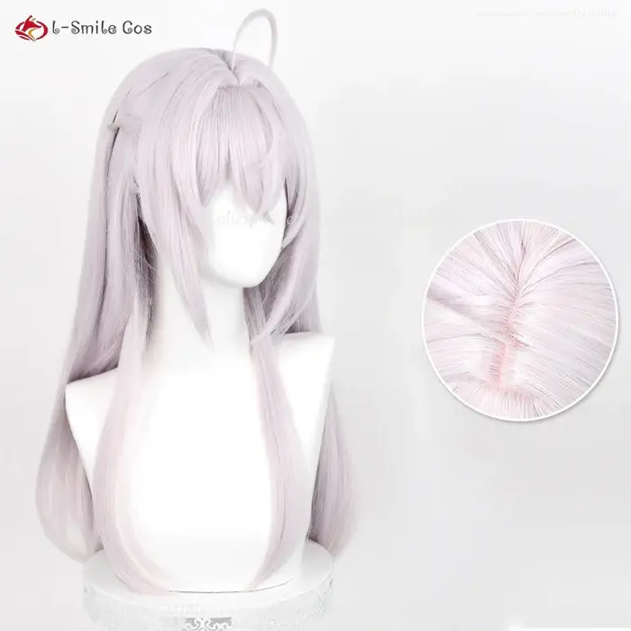 Anime Alisa Mikhailovna Kujou Cosplay perruque 60 cm gris rose perruques Alya