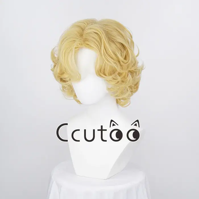Marilyn Monroe perruques Blonde courte bouclée cheveux synthétiques Cosplay