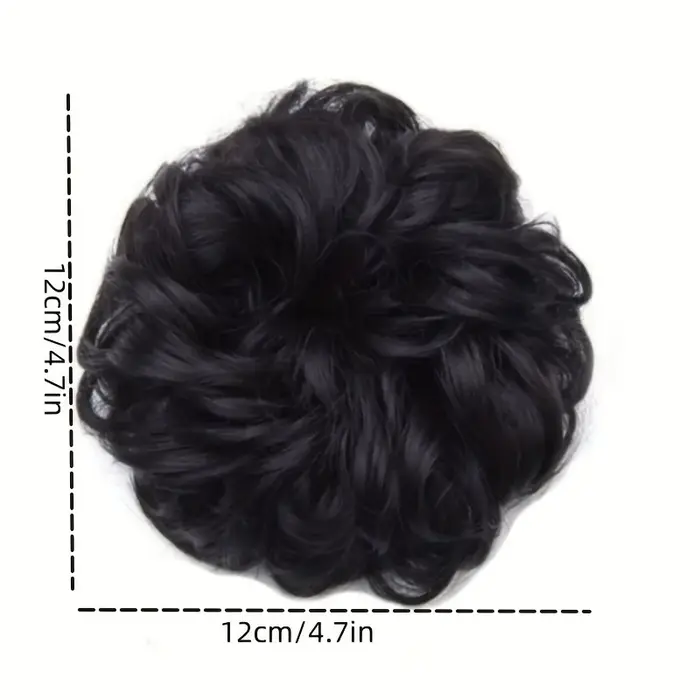 Chignon Donut Chignon Updo avec corde à cheveux élastique-Extensions de cheveux synthétiques pour un usage quotidien