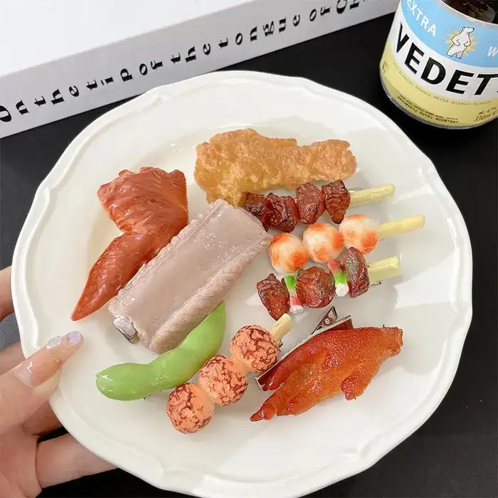 Accessoires pour cheveux en forme de côtes de porc