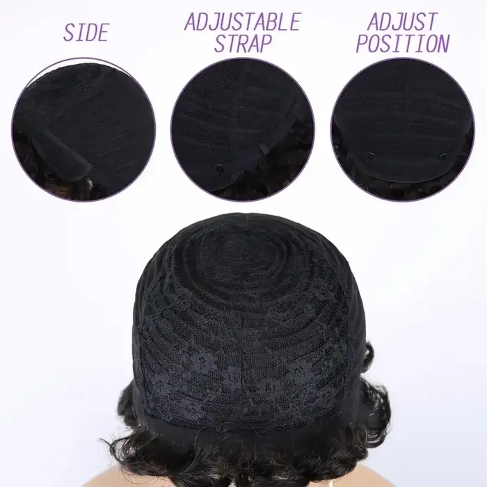 Perruques coupe Pixie pour femmes, perruque brésilienne en cheveux humains, perruques courtes entièr