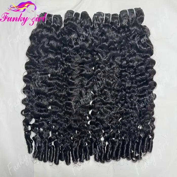 12A Cheveux Humains Bouclés Birmans Non Traités, Ondulés Effet Eau, 3 Paquets, Tissage Rapide, Boucl