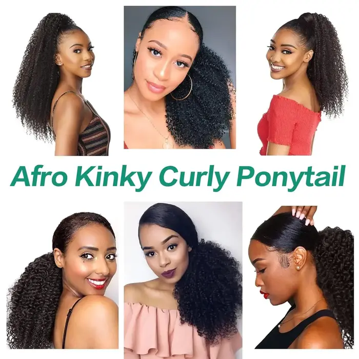 Extensions de cheveux humains mongols 4B 4C Remy 10-24 pouces Clips dans cordon