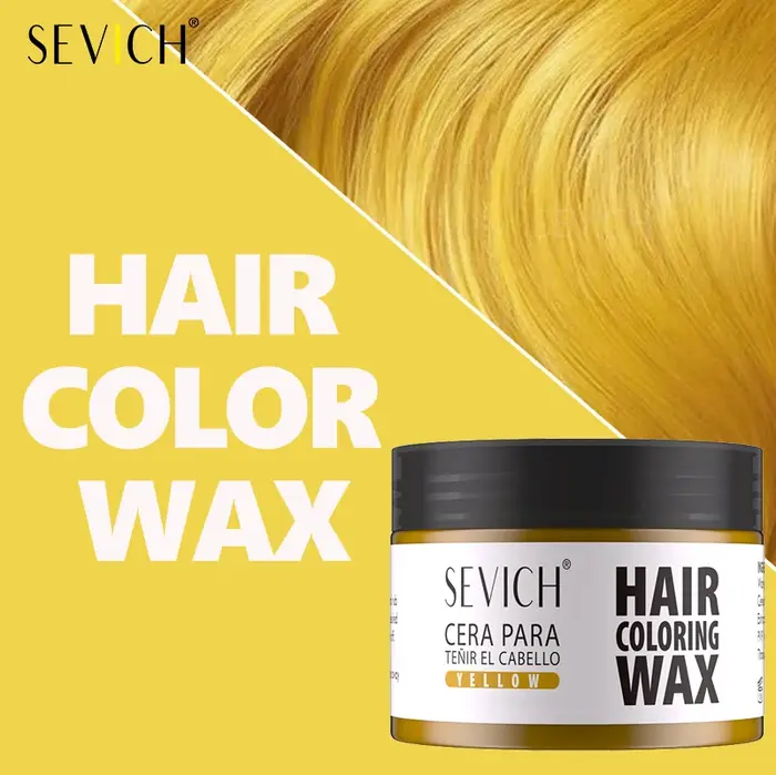 Cire de couleur de cheveux temporaire