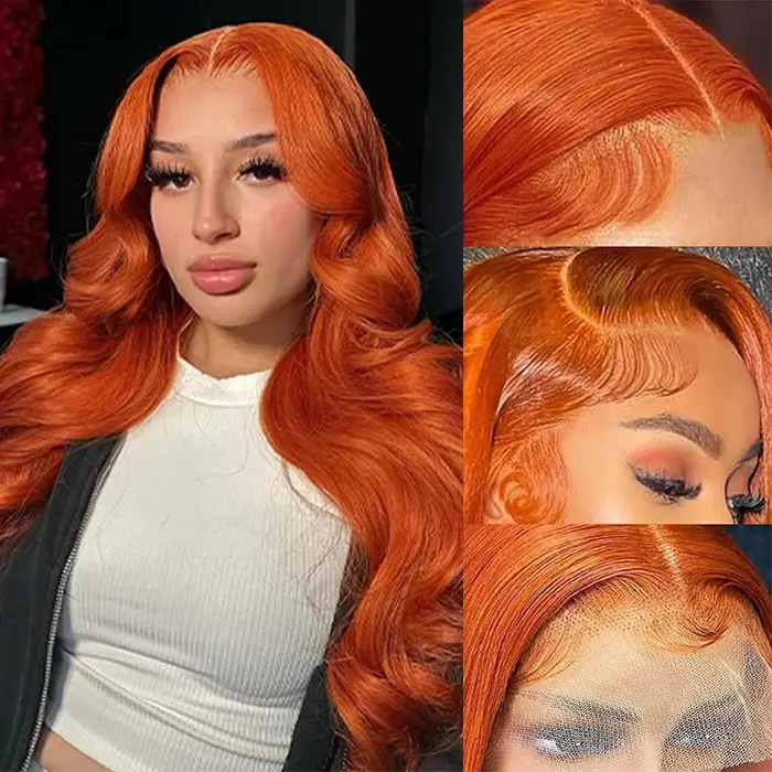 VideoOrange-Perruque Lace Front Wig Body Wave Naturelle