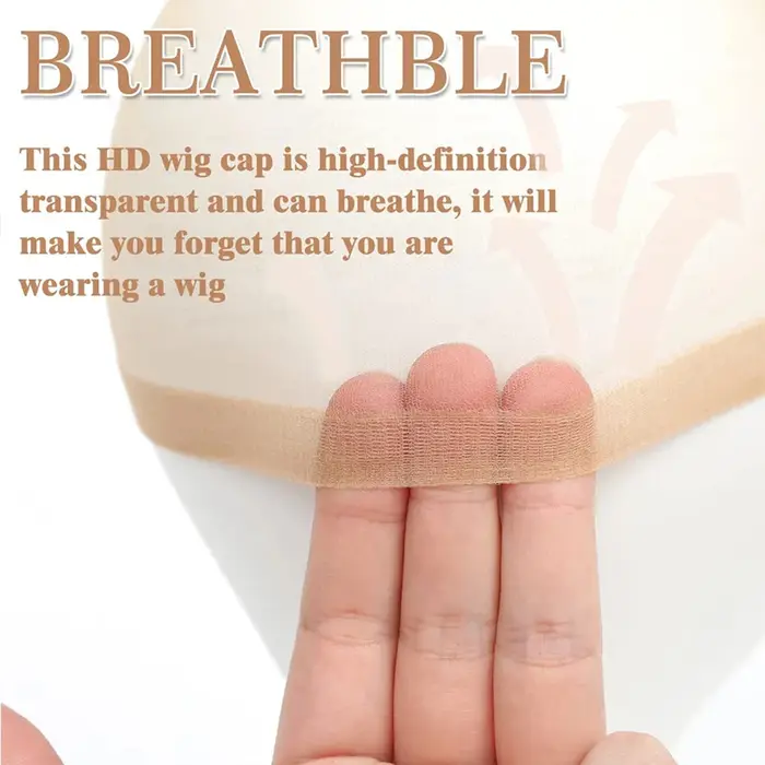 Bonnet de perruque HD transparent de haute qualité en nylon extensible pour femmes et hommes