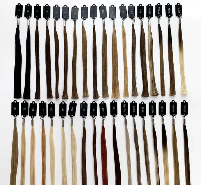 Extensions de cheveux Remy noirs naturels H6, plumes, anneau de boucle, ajouts de cheveux amovibles