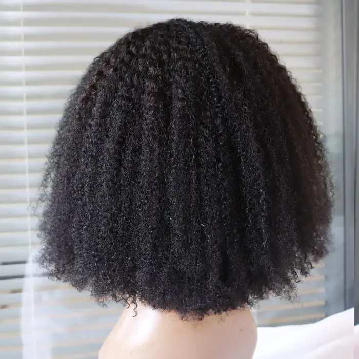 Perruque de cheveux humains Remy Afro Kinky Curly Style