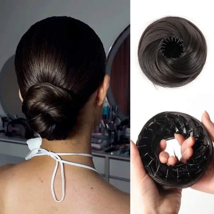 Chignon synthétique à clipser