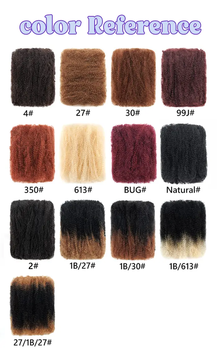 Prix de gros – Lots de cheveux bouclés afro crépus en vrac