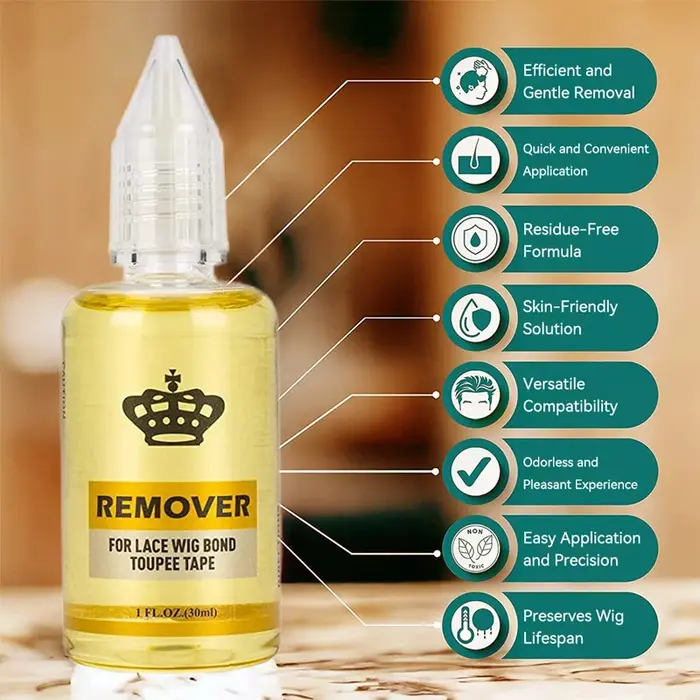 Dissolvant de colle liquide pour Extensions de cheveux