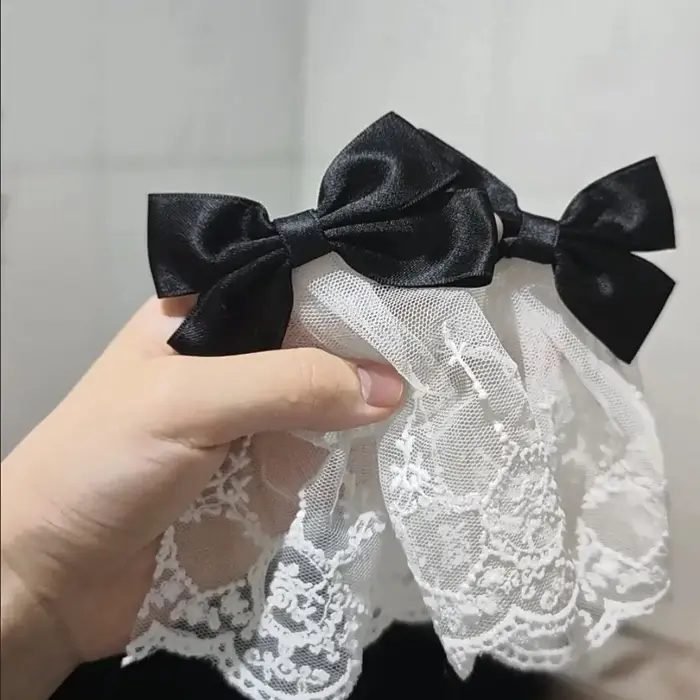 Coiffure lolita en dentelle pour fille