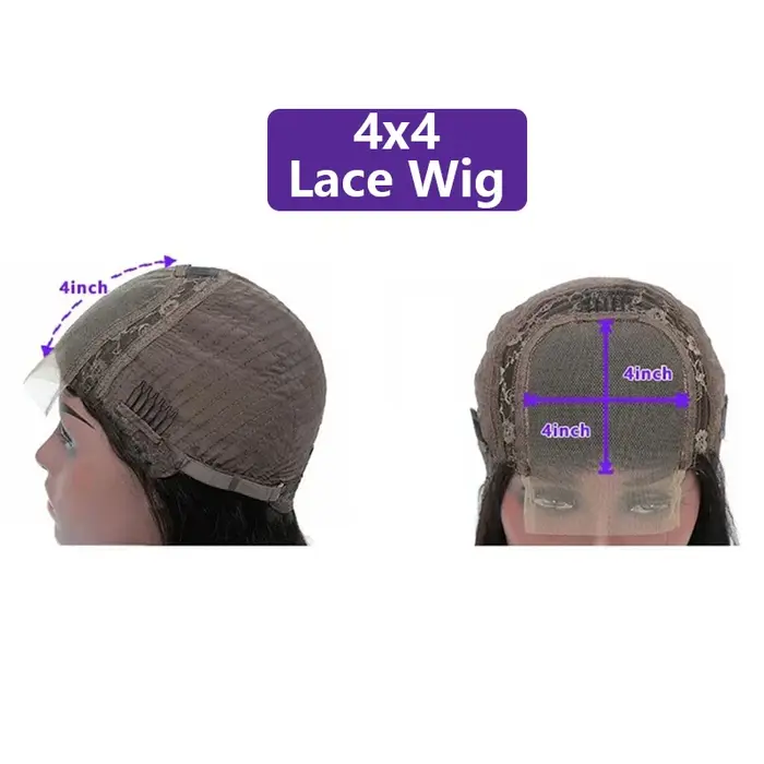 Perruque Lace Frontal Wig naturelle bouclée