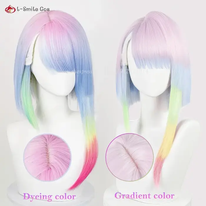 Perruque Anime Lucy Cosplay pour femme