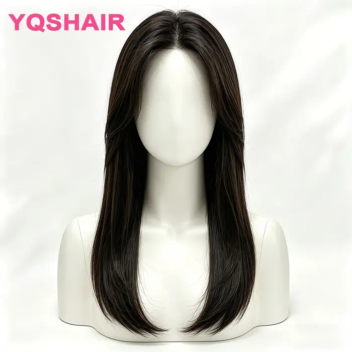 Perruque en cheveux humains 100% naturels