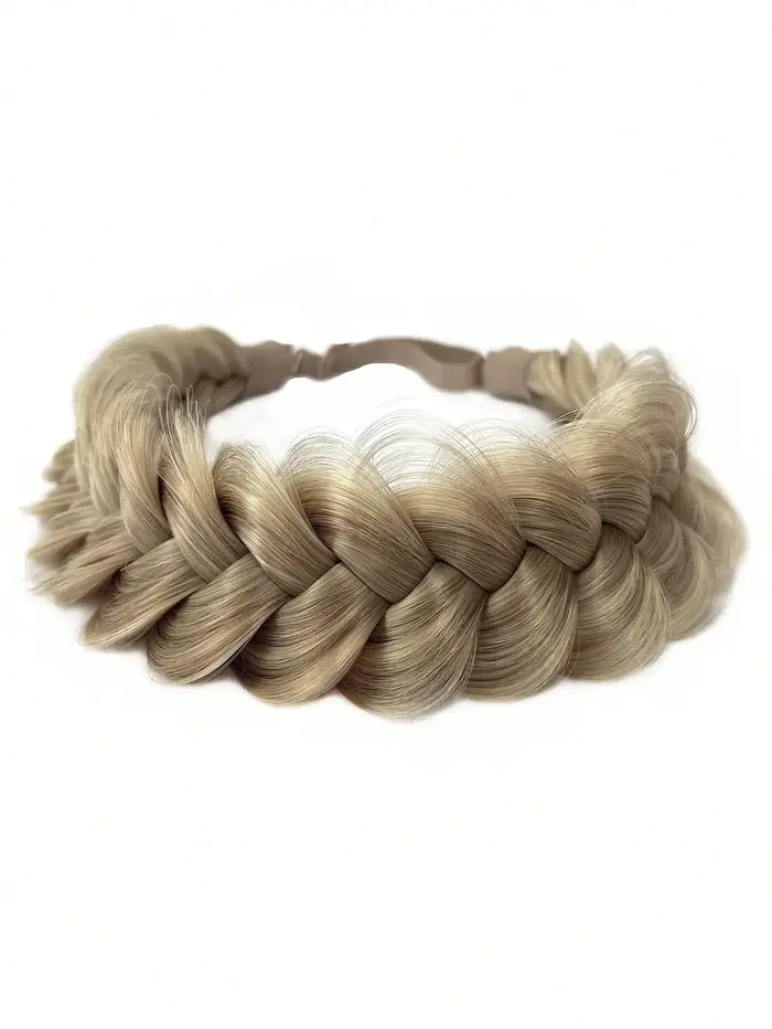 1 pièces tricot à la main tresse cheveux torsion bandeau tresses synthétiques élastique réglable postiche