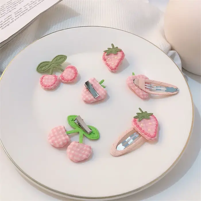 Pinces à cheveux Harvey rose pour enfants