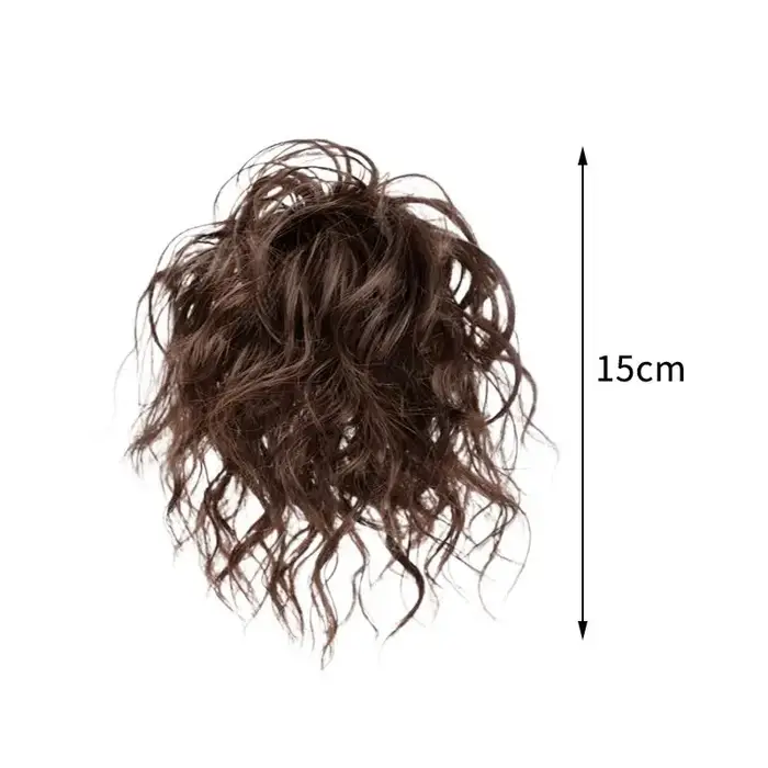 Chignon synthétique élégant et bouclé avec élastique