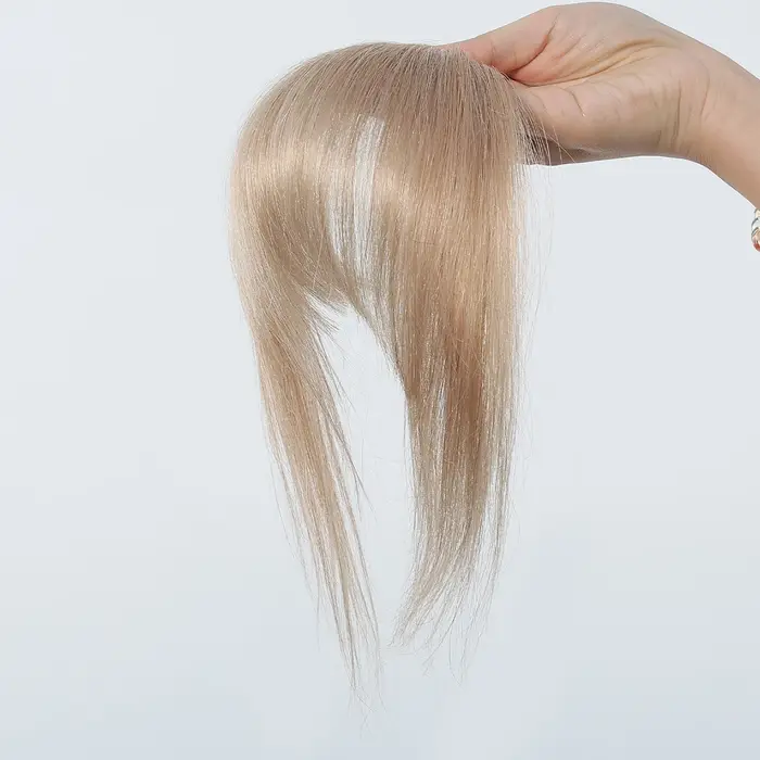 100% cheveux humains frange Blonde brun vaporeux Bang pince à cheveux en frange frange avec branches