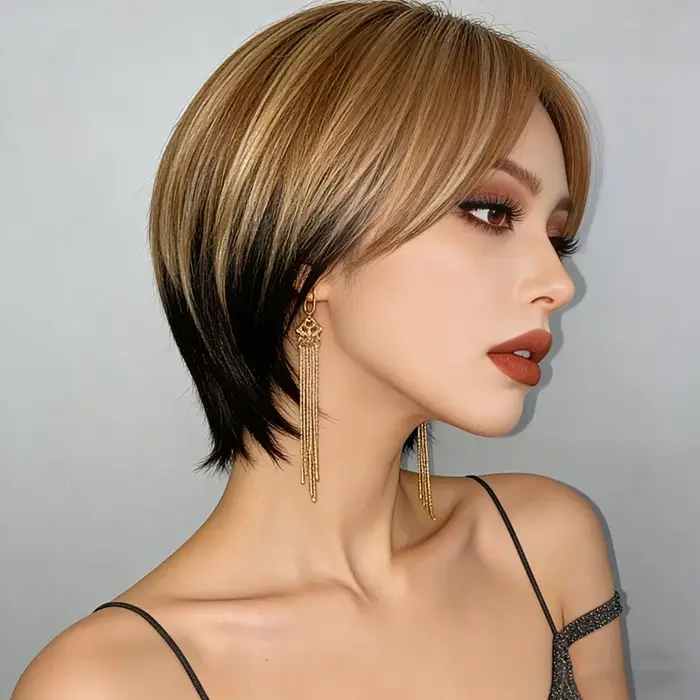 Extensions de cheveux synthétiques naturelles respirantes pour femmes d'âge moyen