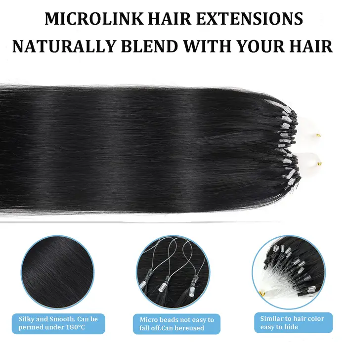 Extensions de cheveux humains droits pour femmes 100g ligne de pêche Extension