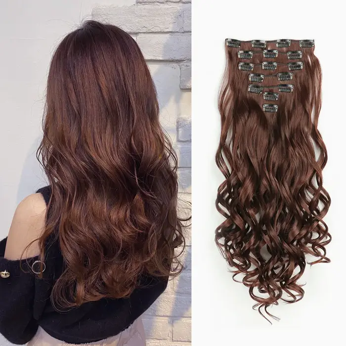 Extensions capillaires synthétiques à clips