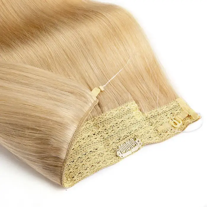 Extensions de cheveux humains à clipser