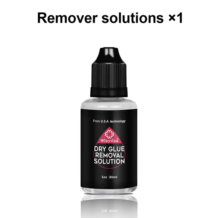 Kit de colle UV pour extensions capillaires, solution de retrait rapide pour colle sèche et extensio