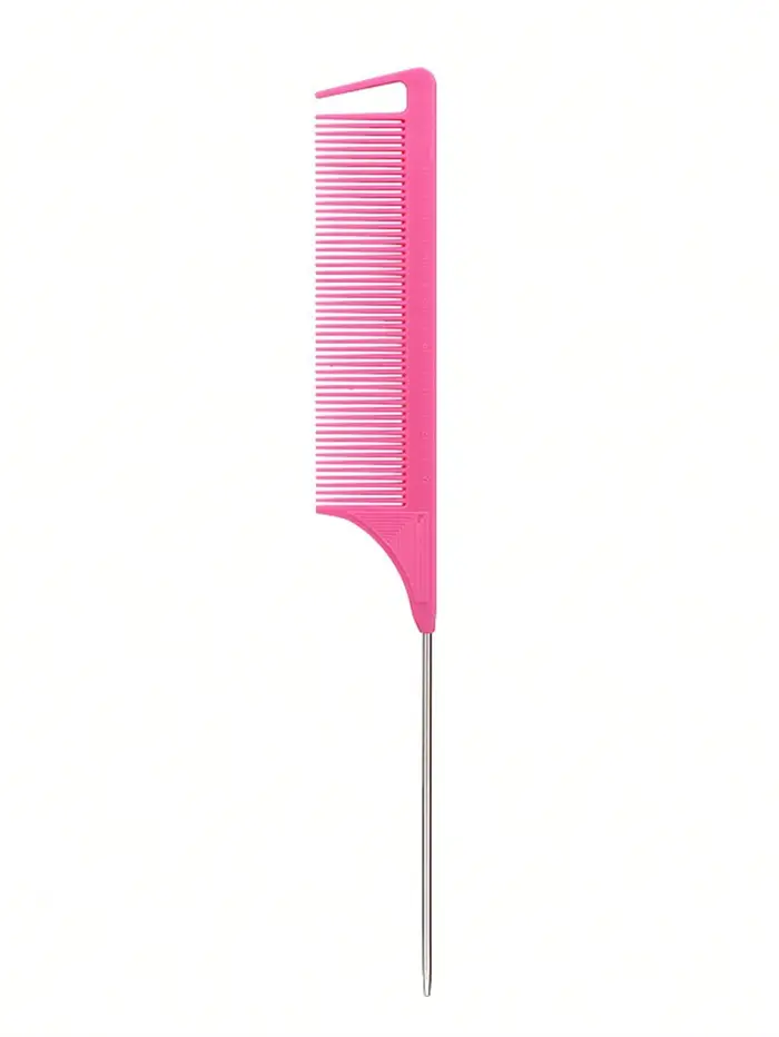 Peigne à cheveux en acier inoxydable à pointe fine