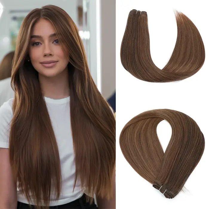 Extensions capillaires synthétiques colorées d'aspect naturel