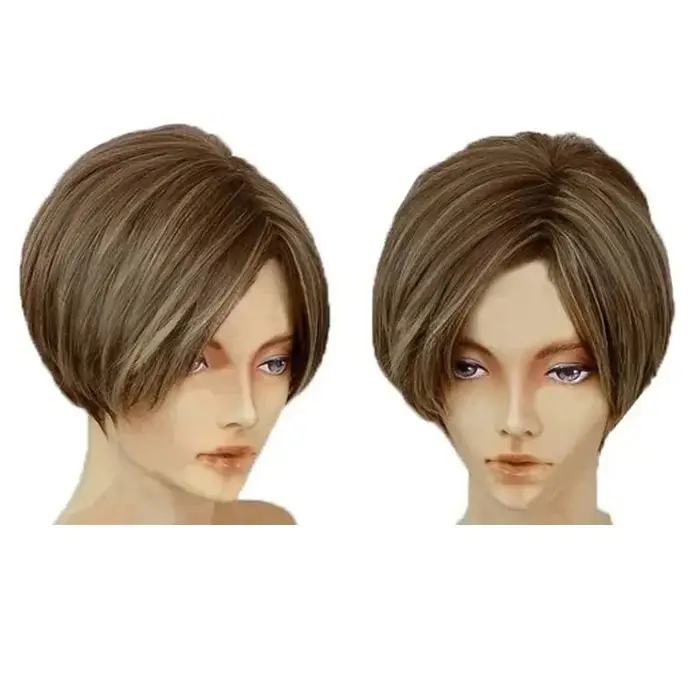 Perruque de cosplay Leon Scott Kennedy