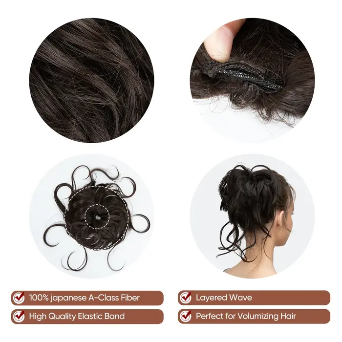 Postiches chignon synthétique pour femmes