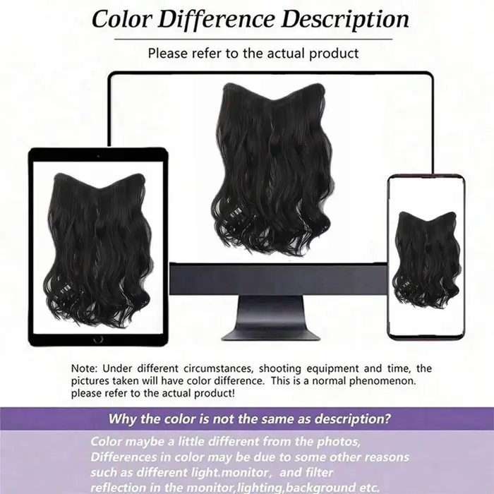 Extensions de cheveux à grande vague en forme de V en Fiber synthétique de 24 pouces pour les femmes caucasiennes