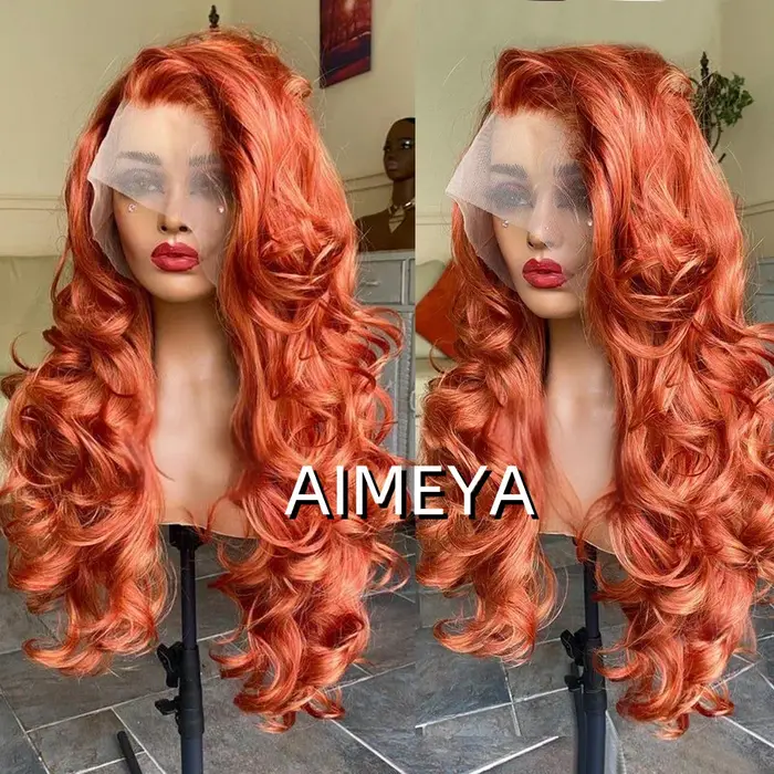 AIMEYA perruques longues en dentelle pour femmes perruque avant